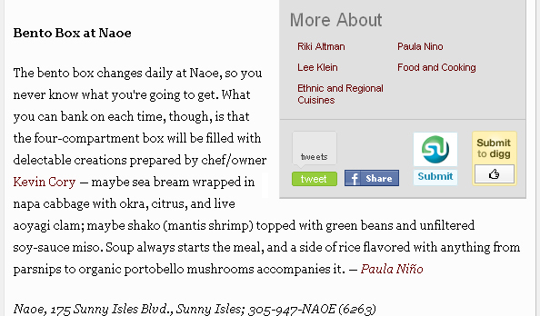 miami new times, ten of our 100 favorite foods in miami, paula nino, bento box at naoe, kevin cory