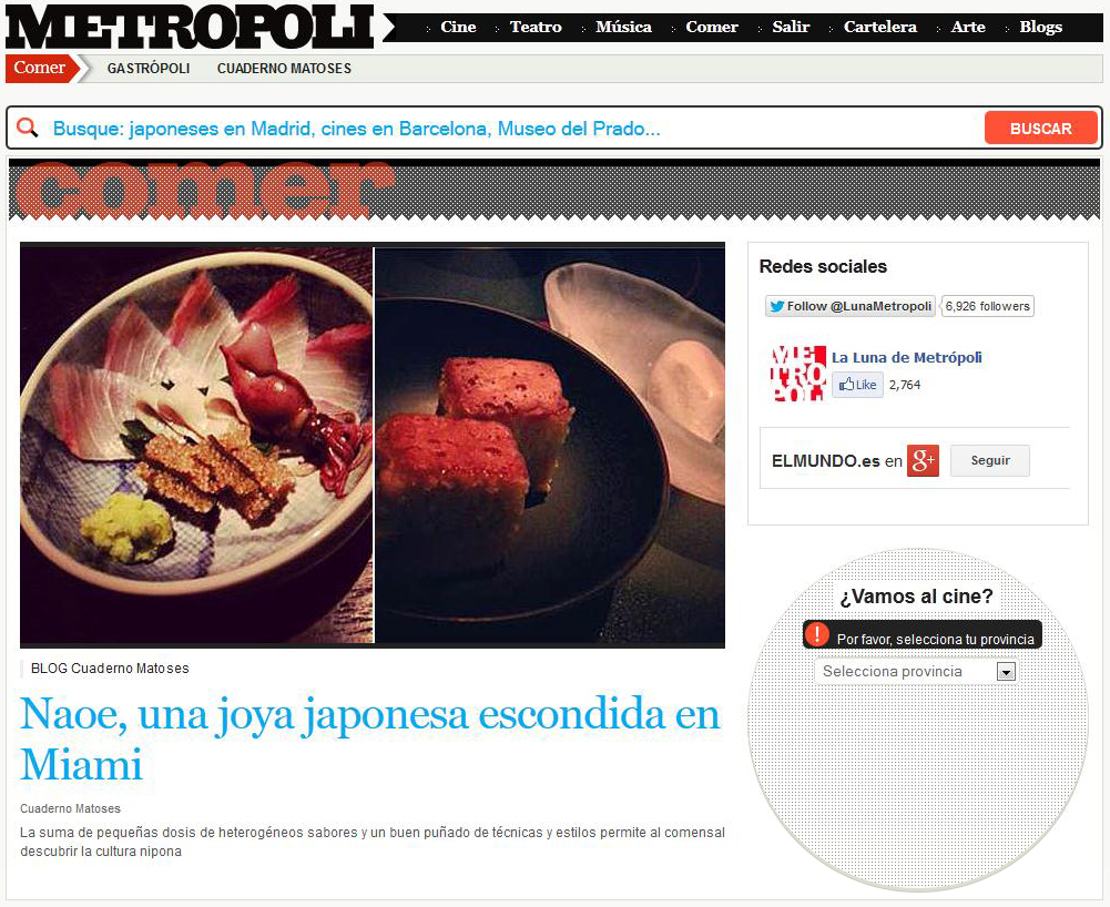 el mundo metropoli, naoe una joya japonesa escondida en miami