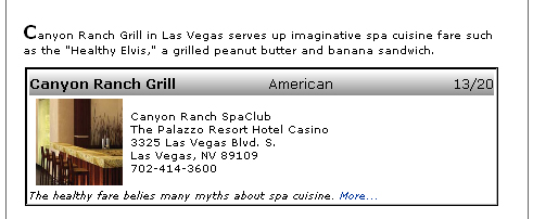 Gayot Top 10 Heart-Healthy Restaurants in the United States, Canyon Ranch Grill